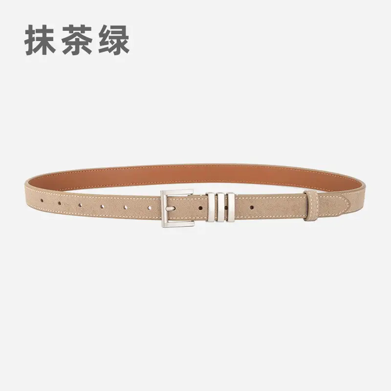 Women's Red Frosted Anti-velvet Belt - Image 7
