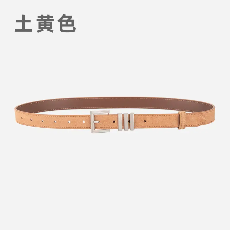 Women's Red Frosted Anti-velvet Belt - Image 8