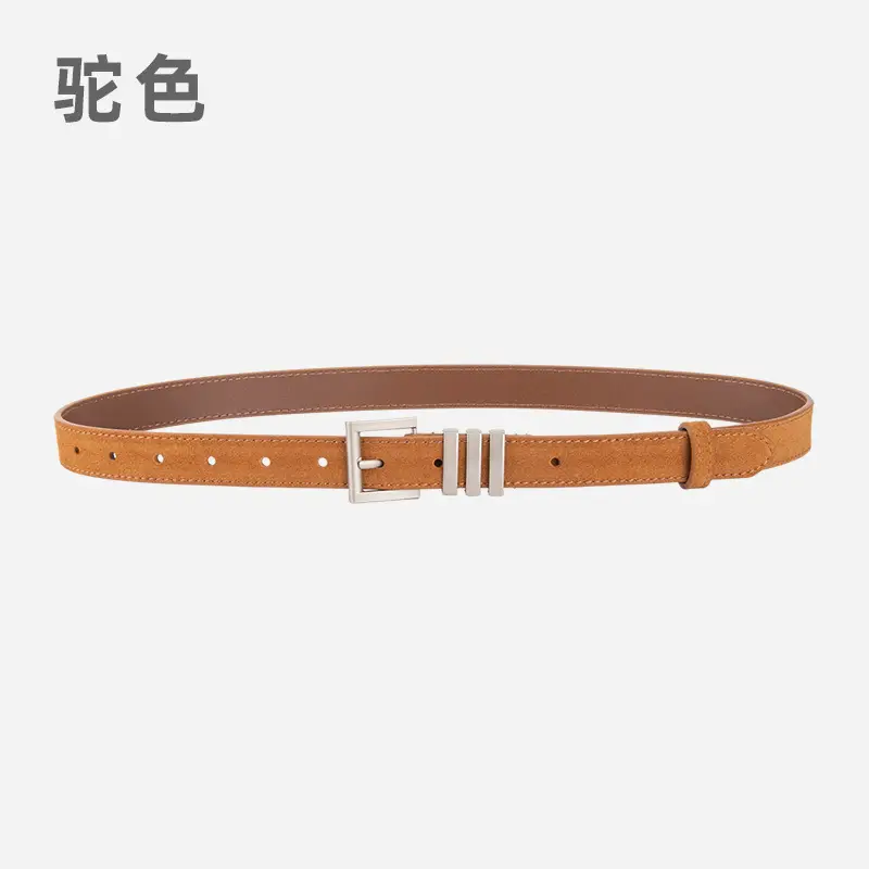 Women's Red Frosted Anti-velvet Belt - Image 9