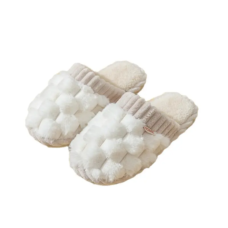 Cixi Cotton Slippers Women's Winter Home Spring and Autumn Indoor Warm Non-slip Home Winter Couple's Fur Plush Men - Image 18