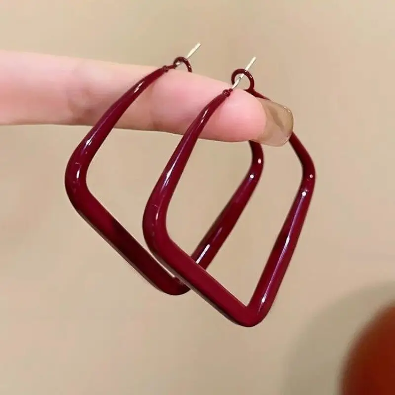 Silver Round Earrings for Women 2024 New Arrival - Image 12