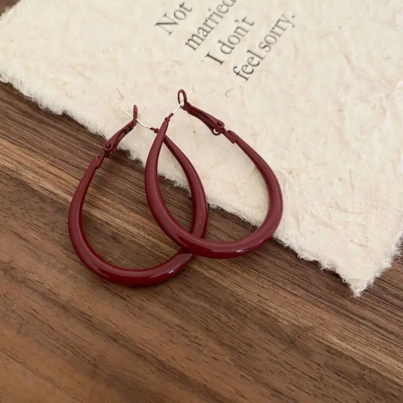 Silver Round Earrings for Women 2024 New Arrival - Image 13