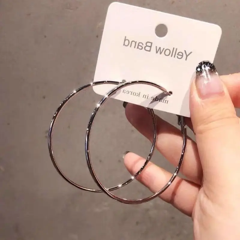 Silver Round Earrings for Women 2024 New Arrival - Image 15