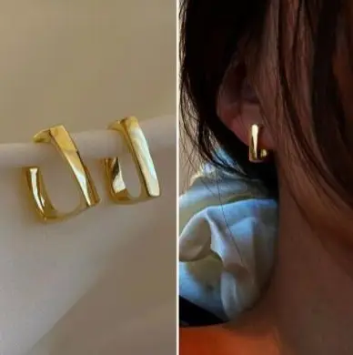 Silver Round Earrings for Women 2024 New Arrival - Image 22