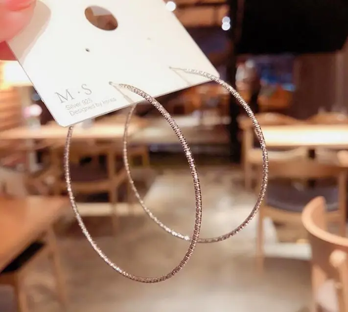 Silver Round Earrings for Women 2024 New Arrival - Image 25