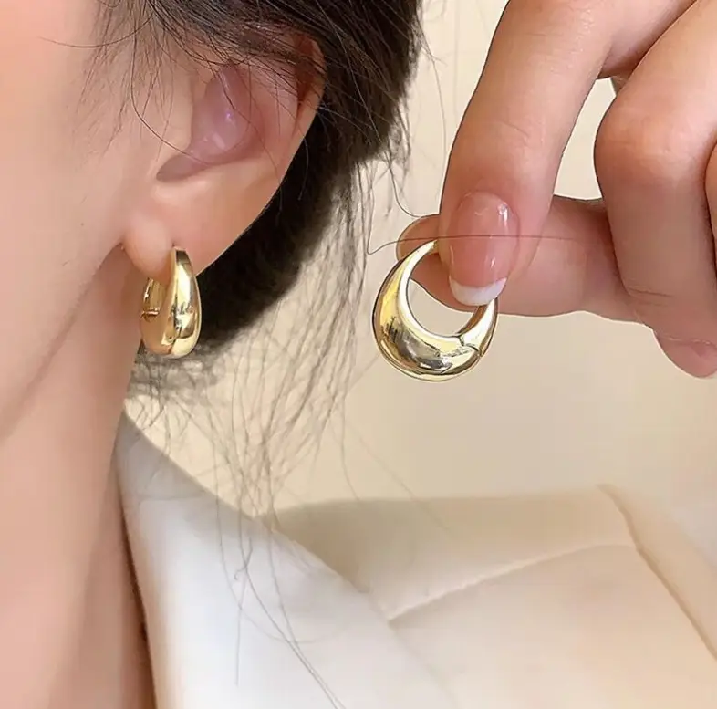 Silver Round Earrings for Women 2024 New Arrival - Image 29