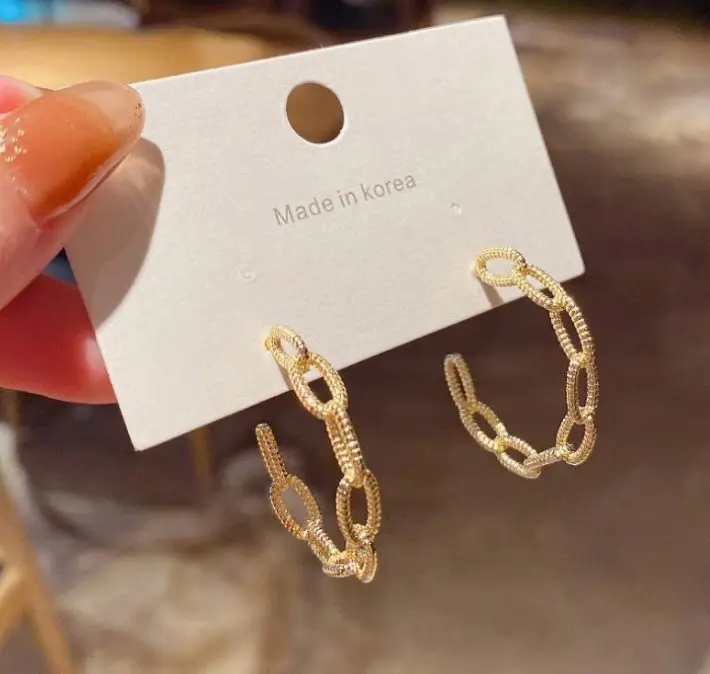 Silver Round Earrings for Women 2024 New Arrival - Image 34