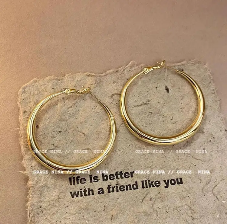 Silver Round Earrings for Women 2024 New Arrival - Image 5