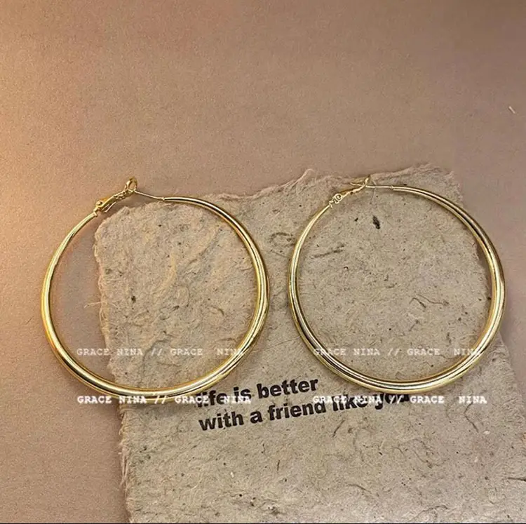 Silver Round Earrings for Women 2024 New Arrival - Image 6