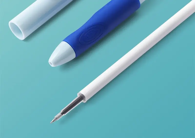 Good encouragement for primary school students to press the erasable refill 0.5 crystal blue hot erasable easy-to-erase water-based pen black gel pen — feature 5