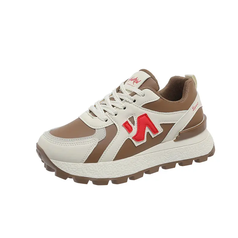 Forrest Gump Shoes for Women 2025 Autumn Daddy New Thick-Soled Breathable Leather Versatile Sports Casual Shoes Casual Sports Shoes for Women - Image 7