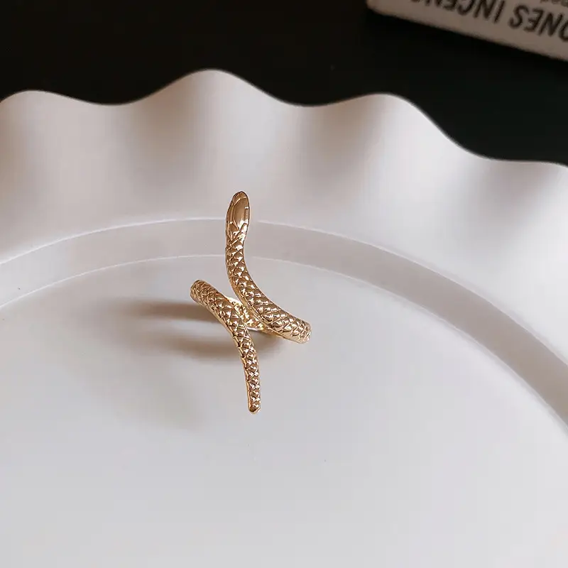 Gold Snake Bracelet Ring Set for Women — feature 11