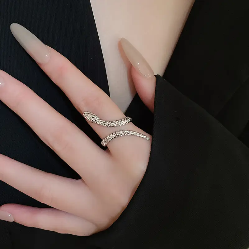 Gold Snake Bracelet Ring Set for Women — feature 14
