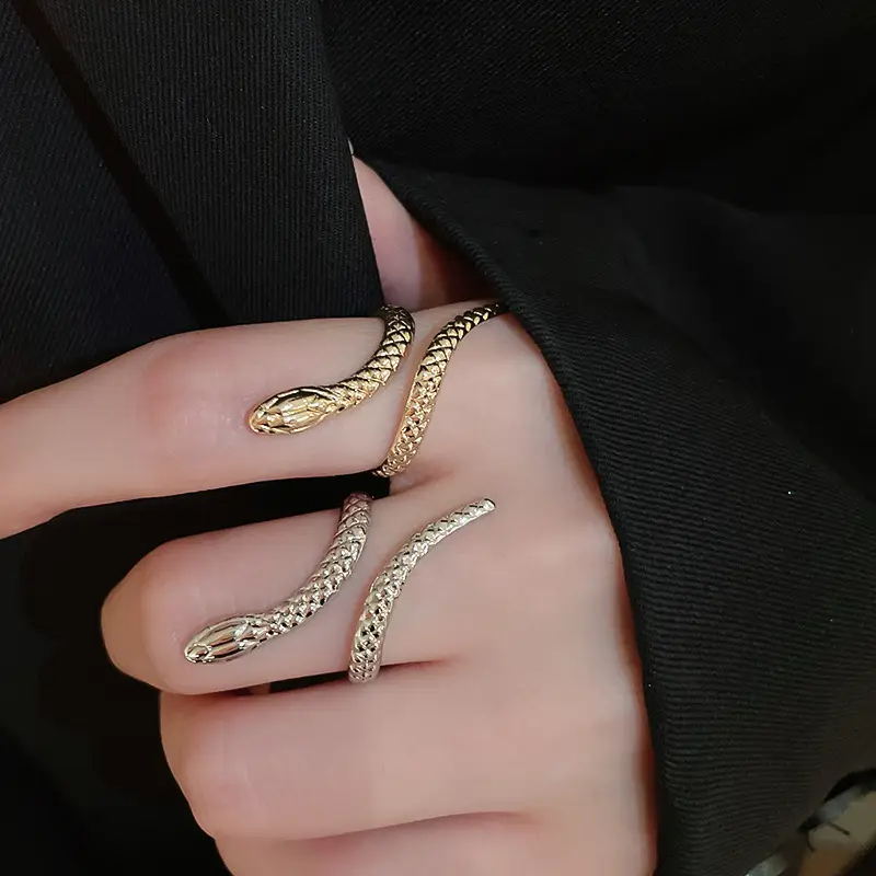 Gold Snake Bracelet Ring Set for Women — feature 19