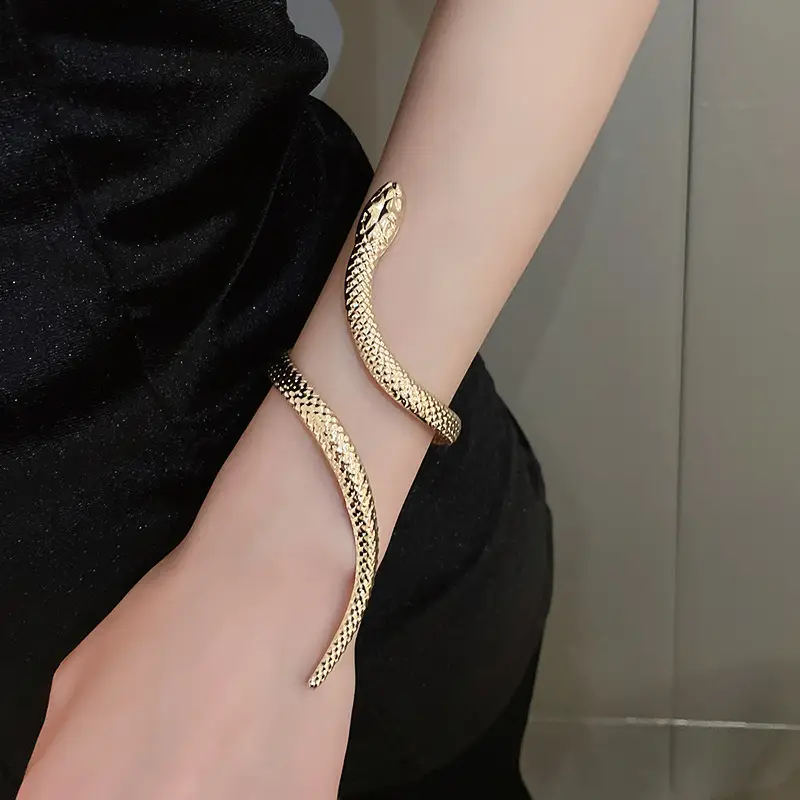Gold Snake Bracelet Ring Set for Women — feature 8