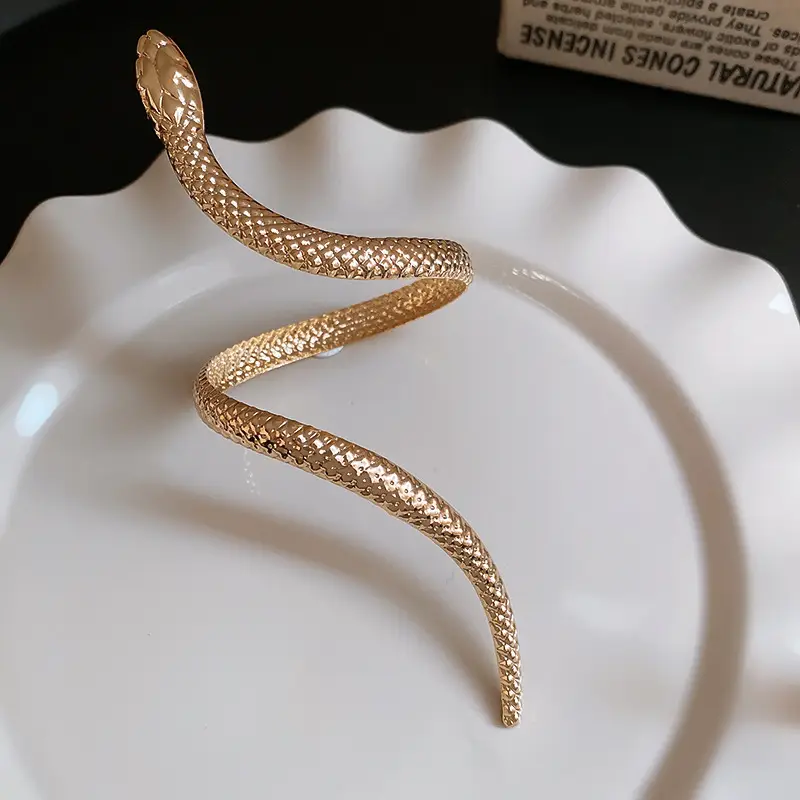 Gold Snake Bracelet Ring Set for Women — feature 9