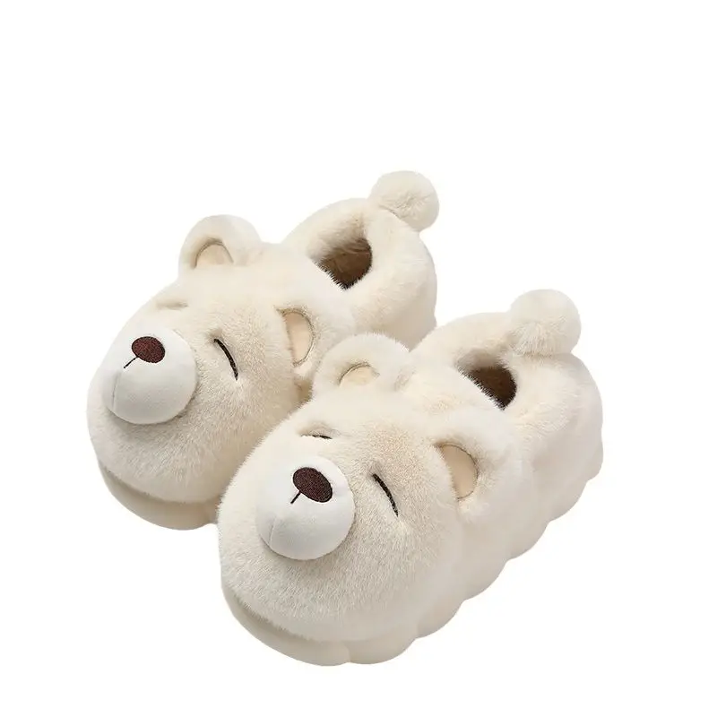 Cotton Slippers Women's Winter Indoor Home 2024 New Cartoon Warm Thick Bottom Non-slip Plush Slippers for Couple Men - Image 13