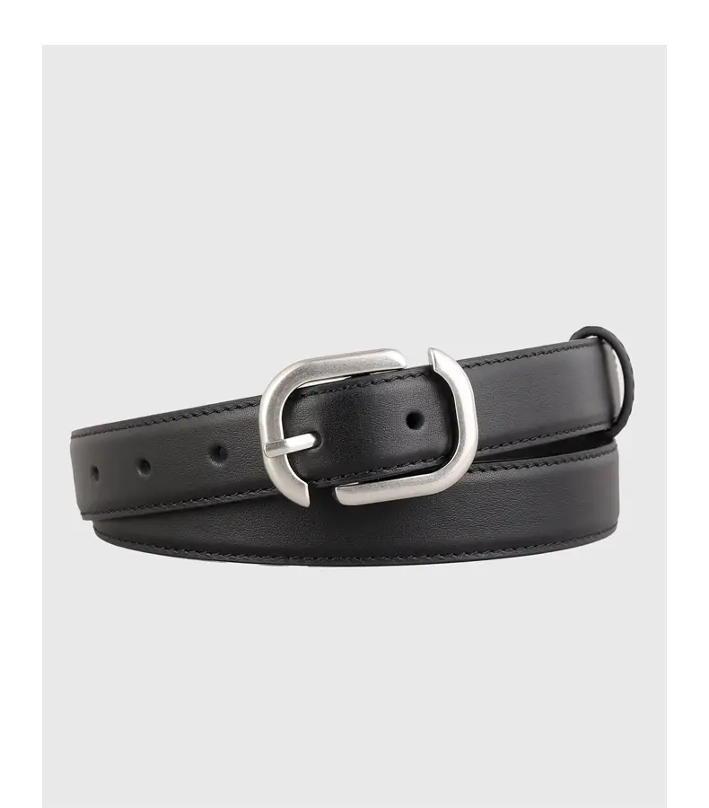 Ladies Genuine Leather Belt with Square Buckle — feature 17