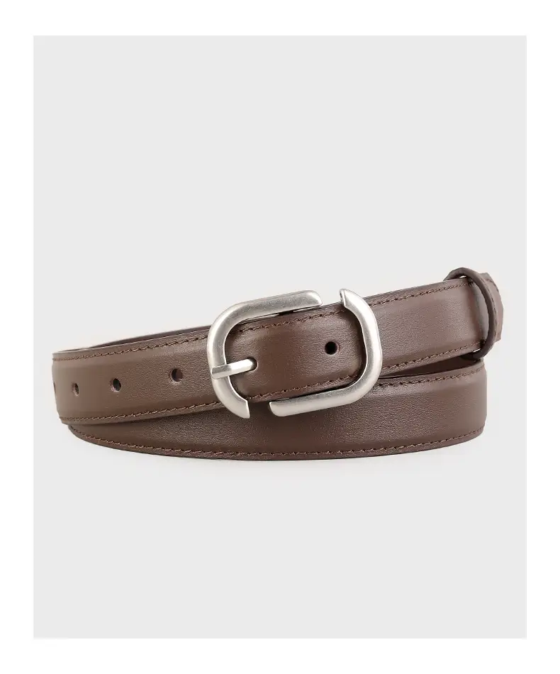Ladies Genuine Leather Belt with Square Buckle — feature 19