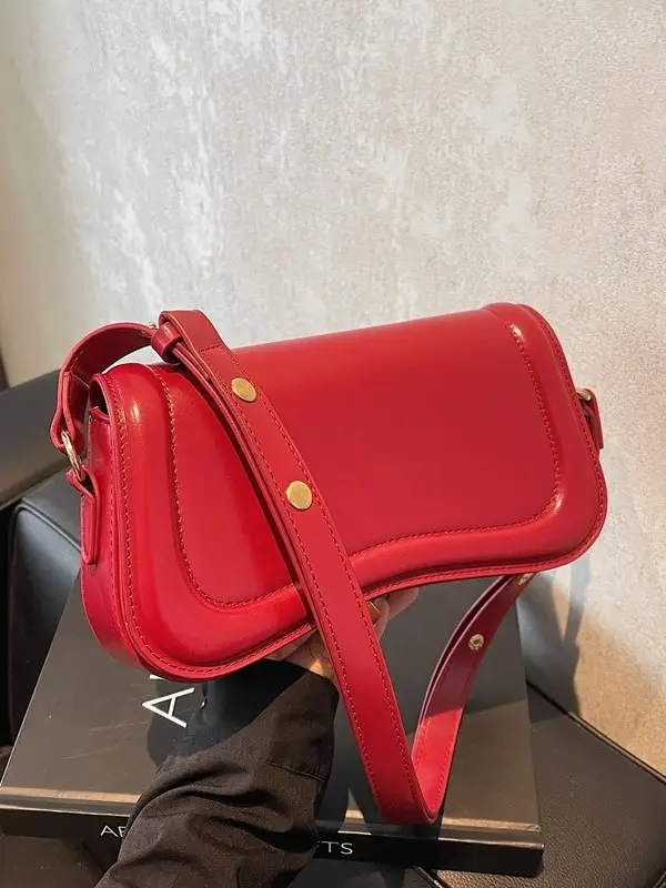 Red Square Crossbody Bag for Women 2024 - Image 7