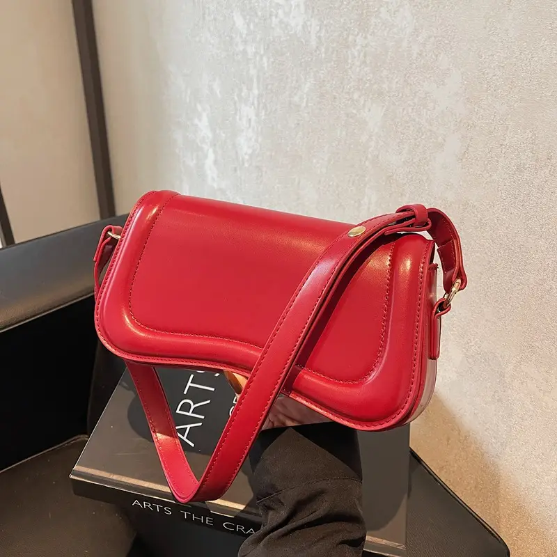 Red Square Crossbody Bag for Women 2024 - Image 3