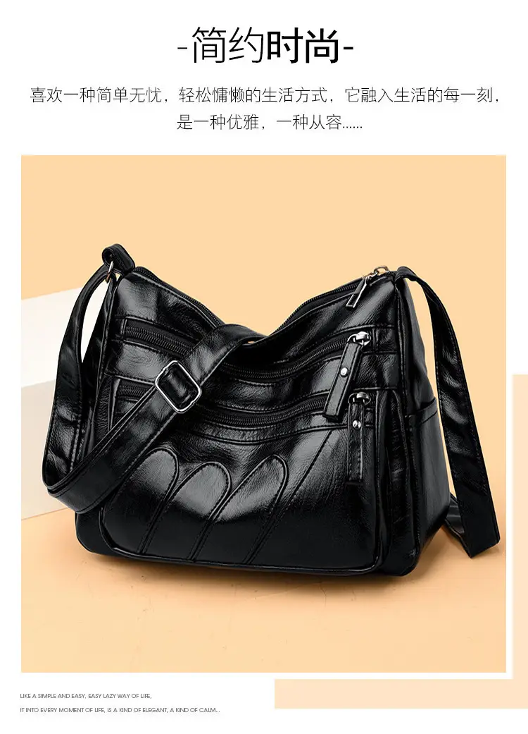 Black Quilted Shoulder Bag for Women — feature 10