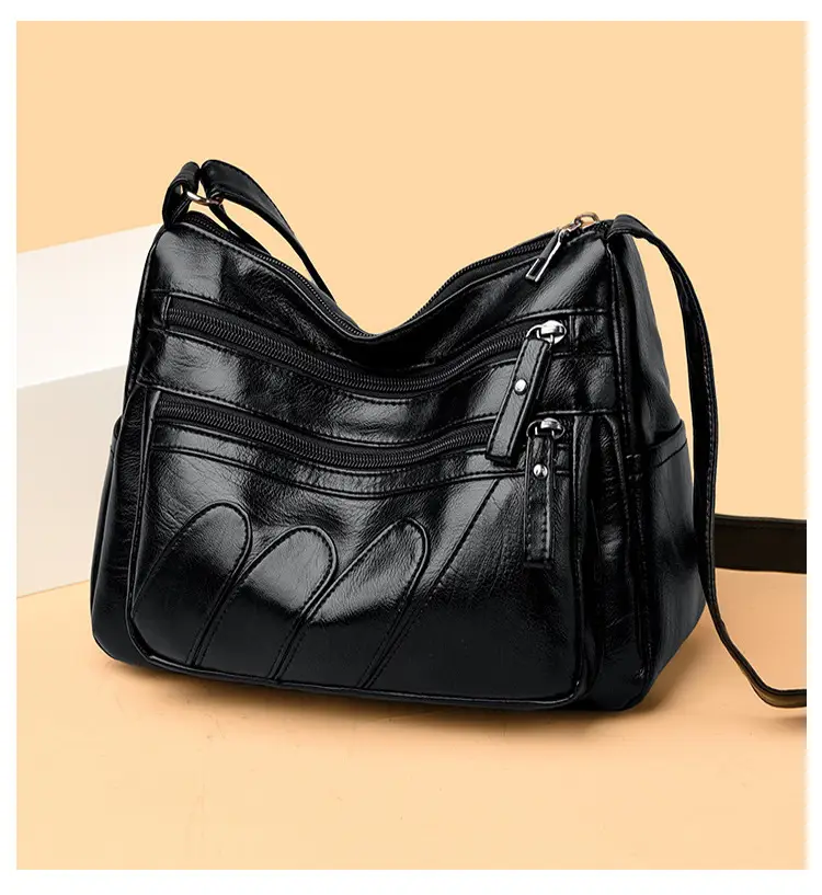 Black Quilted Shoulder Bag for Women — feature 11