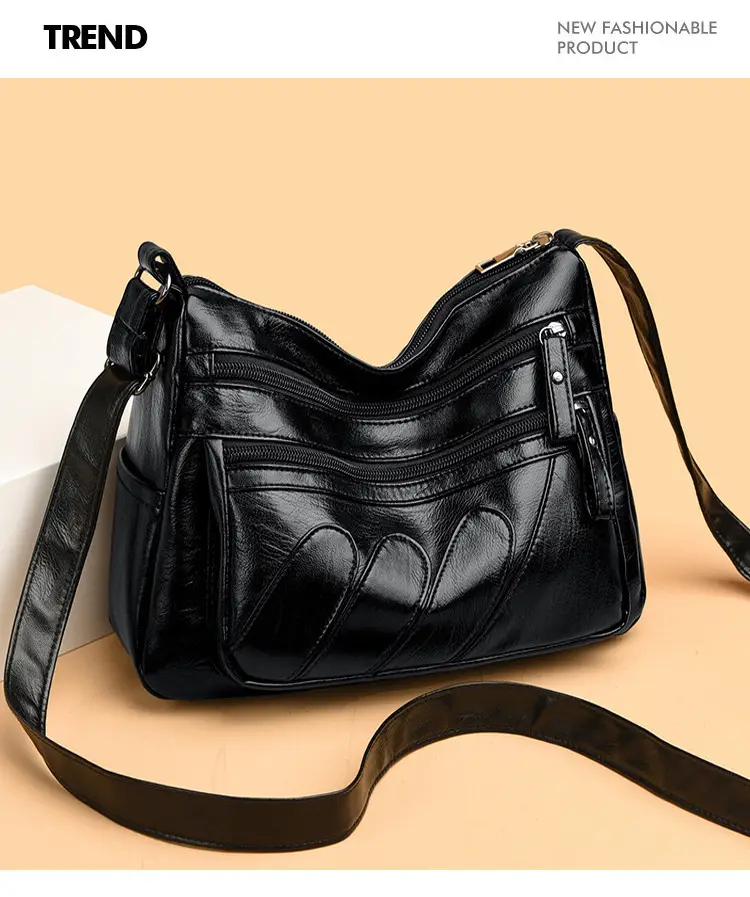 Black Quilted Shoulder Bag for Women — feature 12