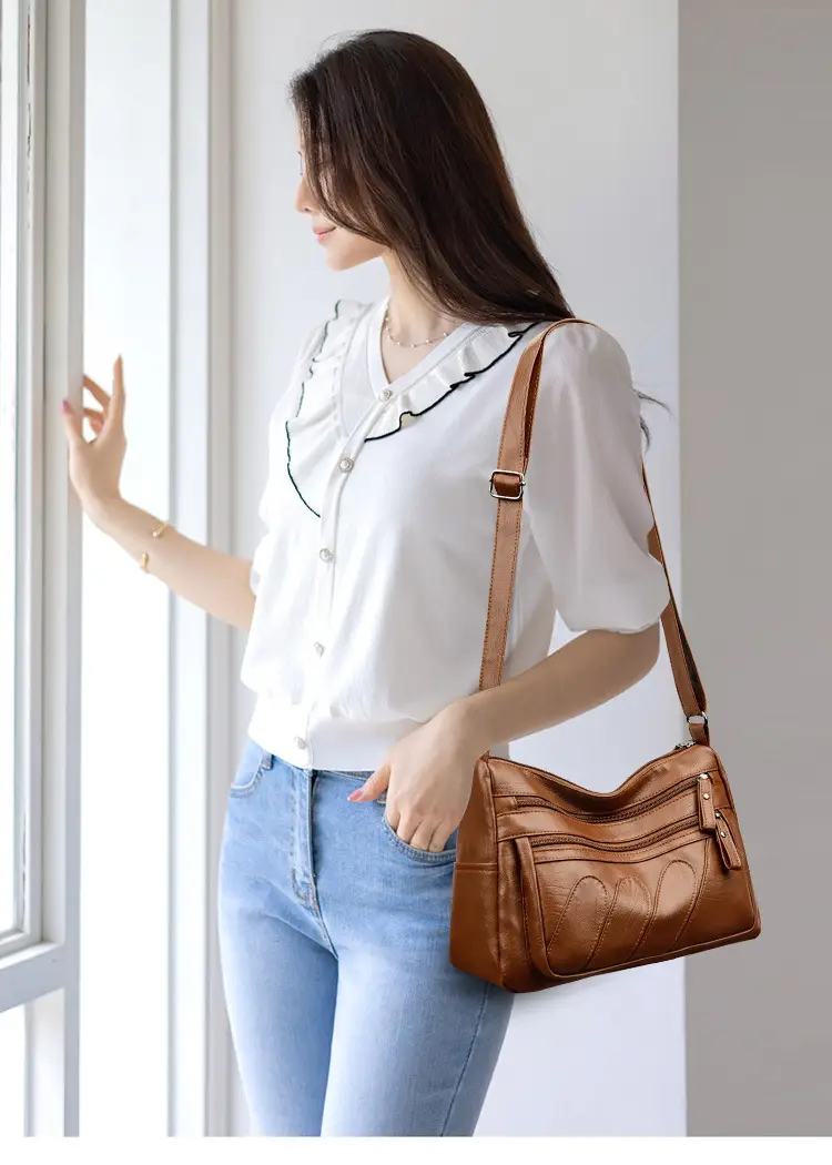 Black Quilted Shoulder Bag for Women — feature 18