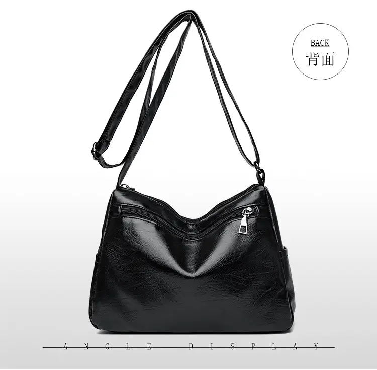 Black Quilted Shoulder Bag for Women — feature 26