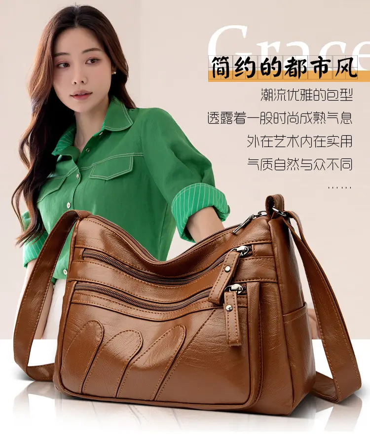 Black Quilted Shoulder Bag for Women — feature 3