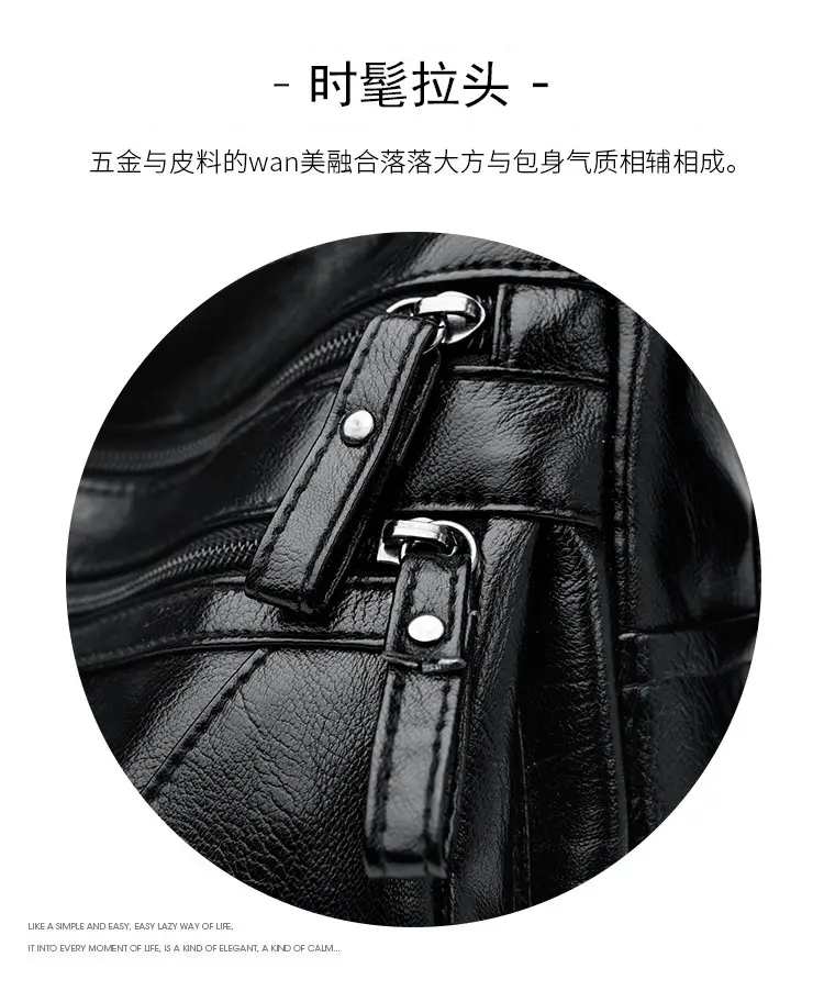 Black Quilted Shoulder Bag for Women — feature 5