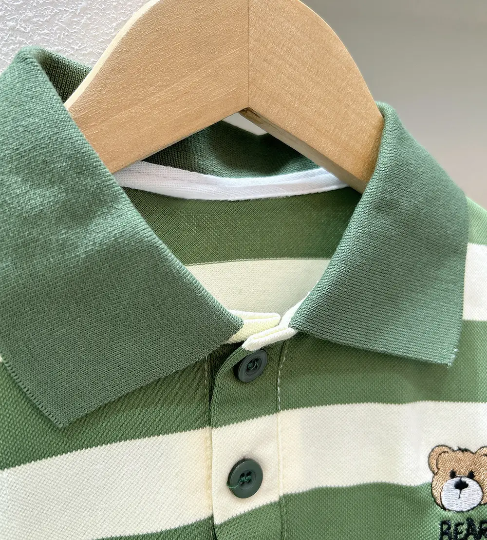 2025 Boys Striped Polo T-Shirt Summer Wear — feature 7