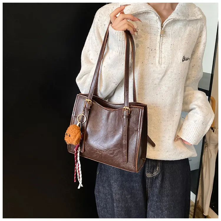 Retro Underarm Bag Women Brown 2024 — feature 14