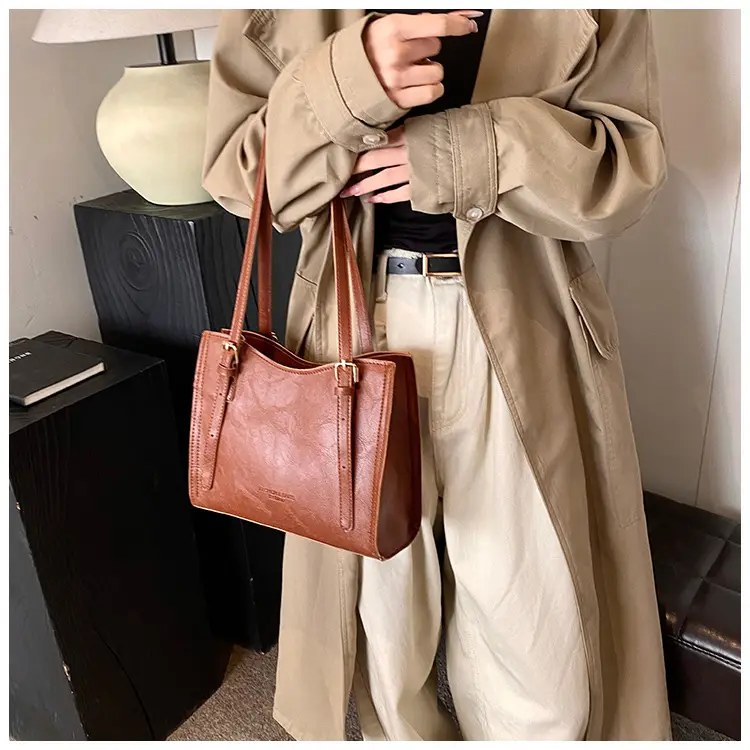 Retro Underarm Bag Women Brown 2024 — feature 22