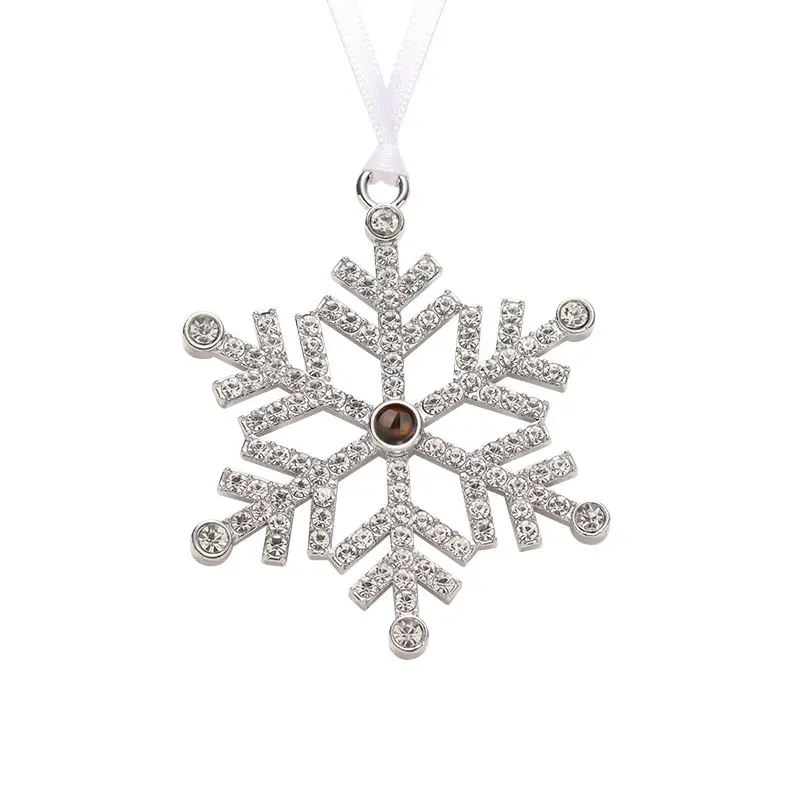 2025 Double-Sided Crystal Snowflake Photo Pendant - Image 10