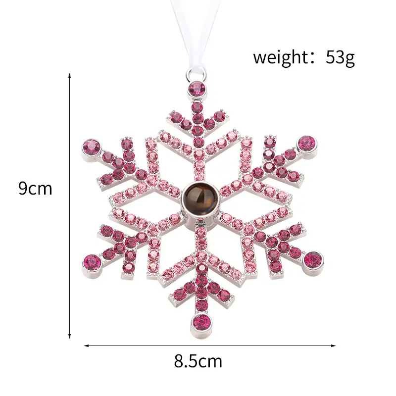 2025 Double-Sided Crystal Snowflake Photo Pendant — feature 10