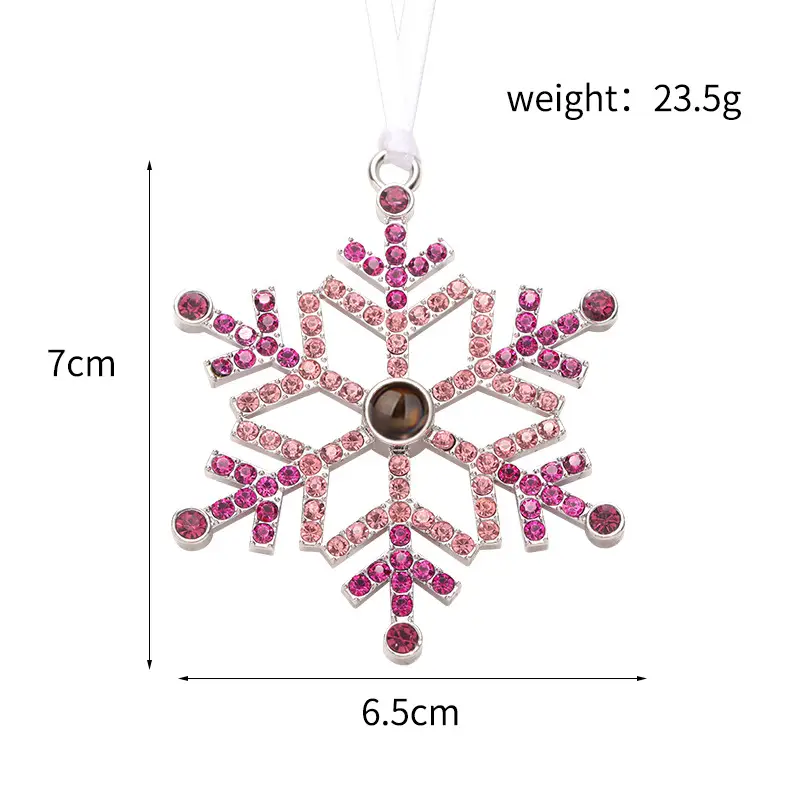 2025 Double-Sided Crystal Snowflake Photo Pendant — feature 11