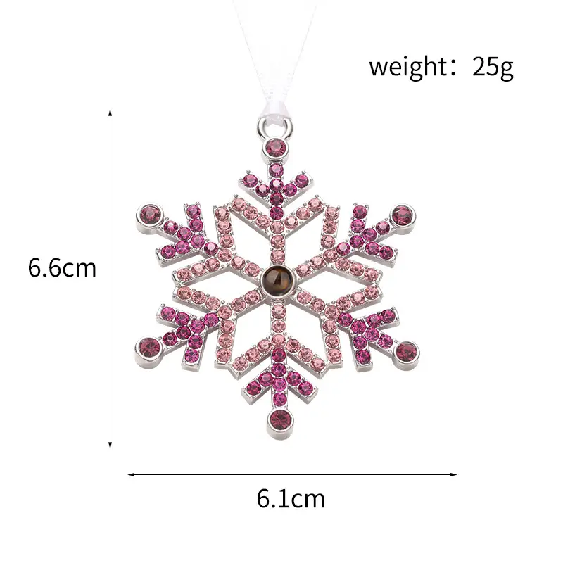 2025 Double-Sided Crystal Snowflake Photo Pendant — feature 12