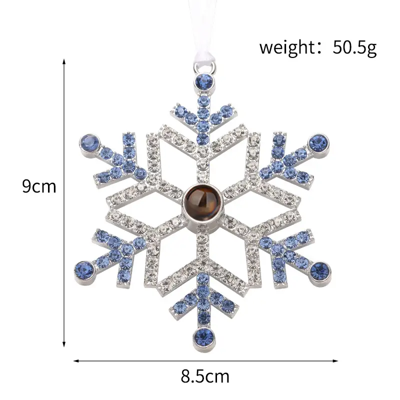 2025 Double-Sided Crystal Snowflake Photo Pendant — feature 15