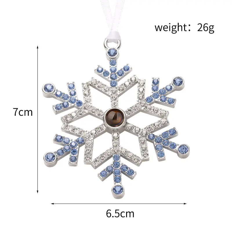 2025 Double-Sided Crystal Snowflake Photo Pendant — feature 16