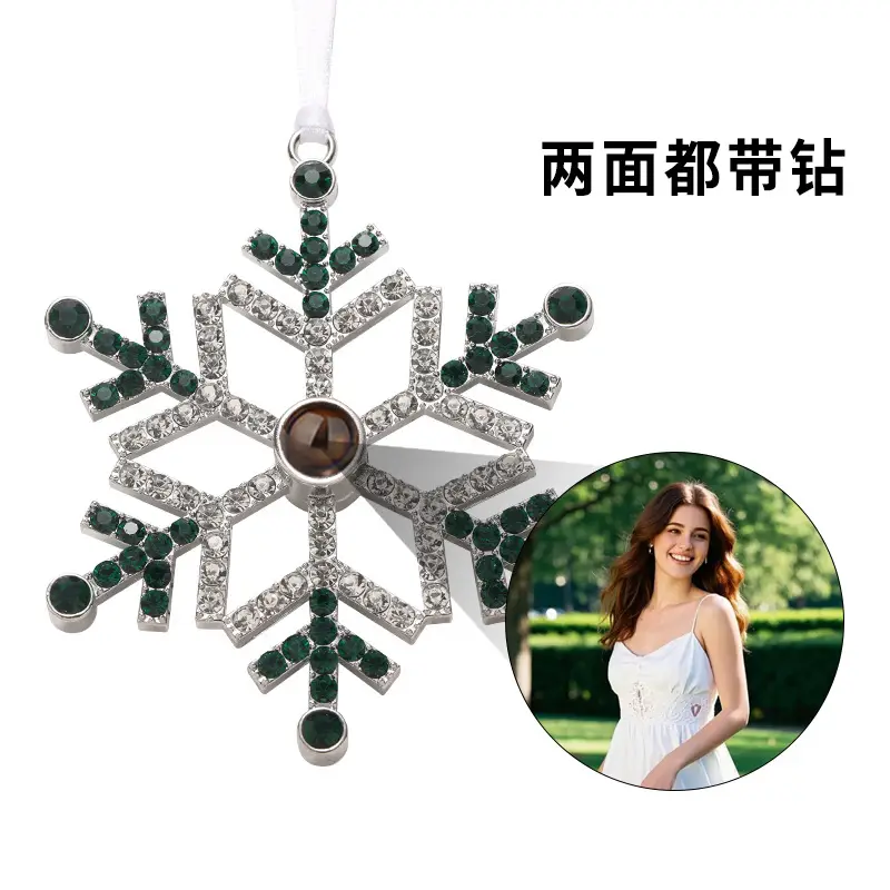 2025 Double-Sided Crystal Snowflake Photo Pendant — feature 19