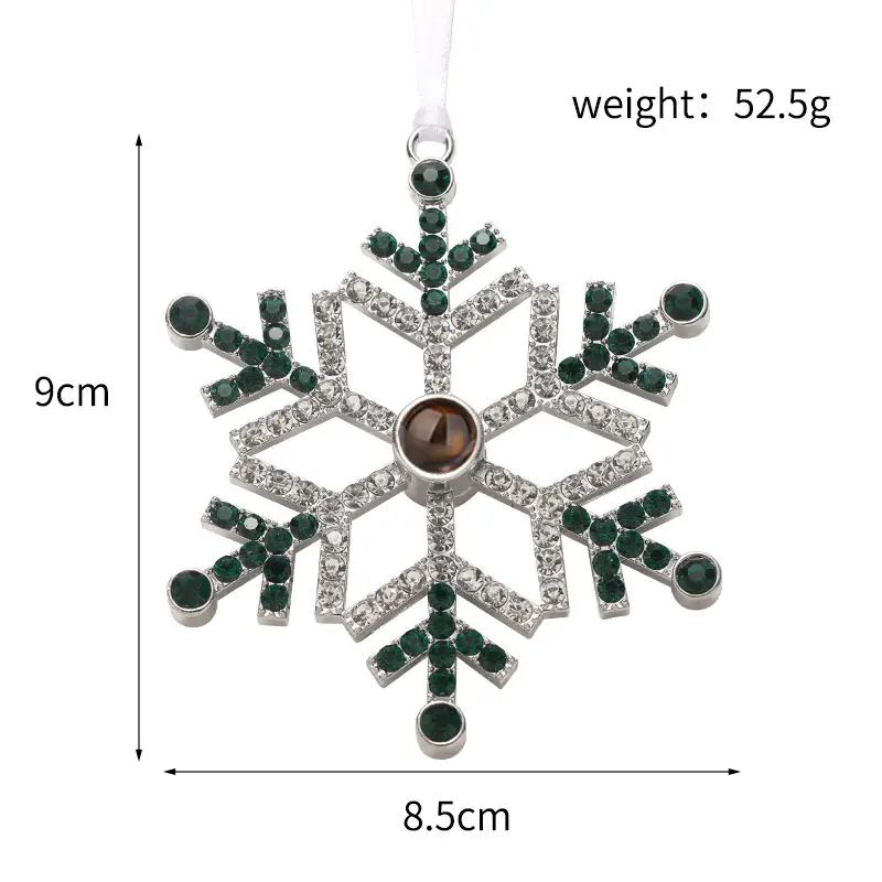 2025 Double-Sided Crystal Snowflake Photo Pendant — feature 20