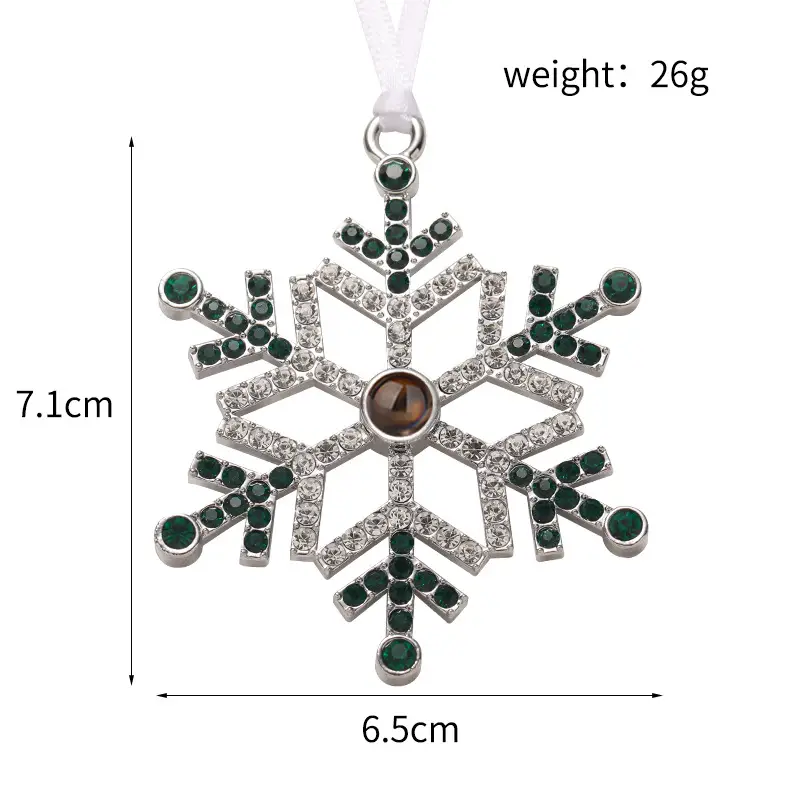 2025 Double-Sided Crystal Snowflake Photo Pendant — feature 21