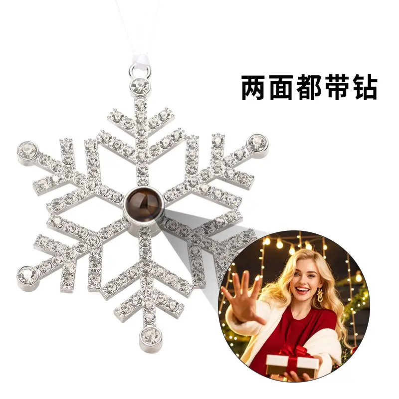 2025 Double-Sided Crystal Snowflake Photo Pendant — feature 26