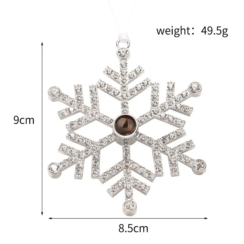 2025 Double-Sided Crystal Snowflake Photo Pendant — feature 27