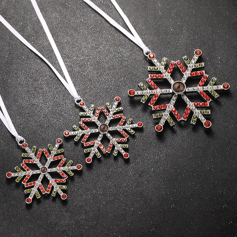 2025 Double-Sided Crystal Snowflake Photo Pendant — feature 3