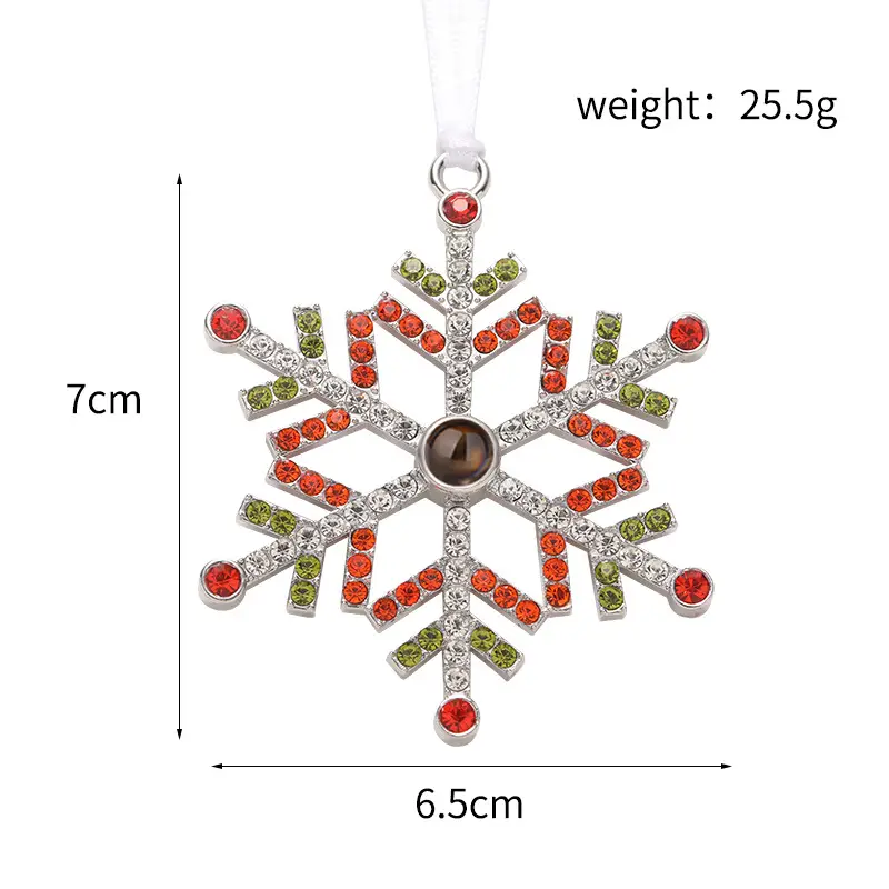 2025 Double-Sided Crystal Snowflake Photo Pendant — feature 6