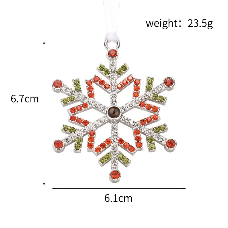 2025 Double-Sided Crystal Snowflake Photo Pendant — feature 7