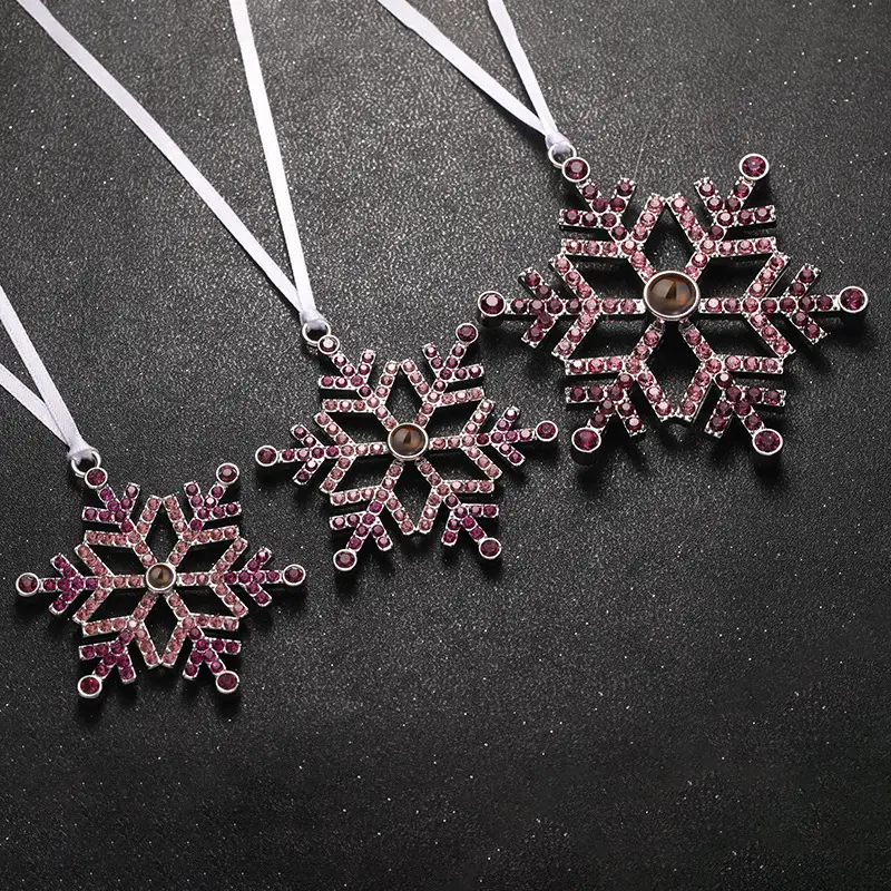 2025 Double-Sided Crystal Snowflake Photo Pendant — feature 8